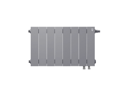 Биметаллический радиатор отопления Royal Thermo PianoForte 300 VDR80 8 секций Silver Satin