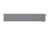 Биметаллический радиатор отопления Royal Thermo PianoForte 200 20 секций Silver Satin VDR