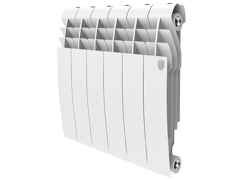 Биметаллический радиатор отопления Royal Thermo BiLiner 350 6 секций Bianco Traffico