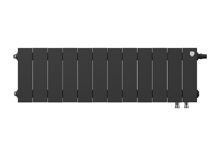 Биметаллический радиатор отопления Royal Thermo PianoForte 200 12 секций Noir Sable VDR