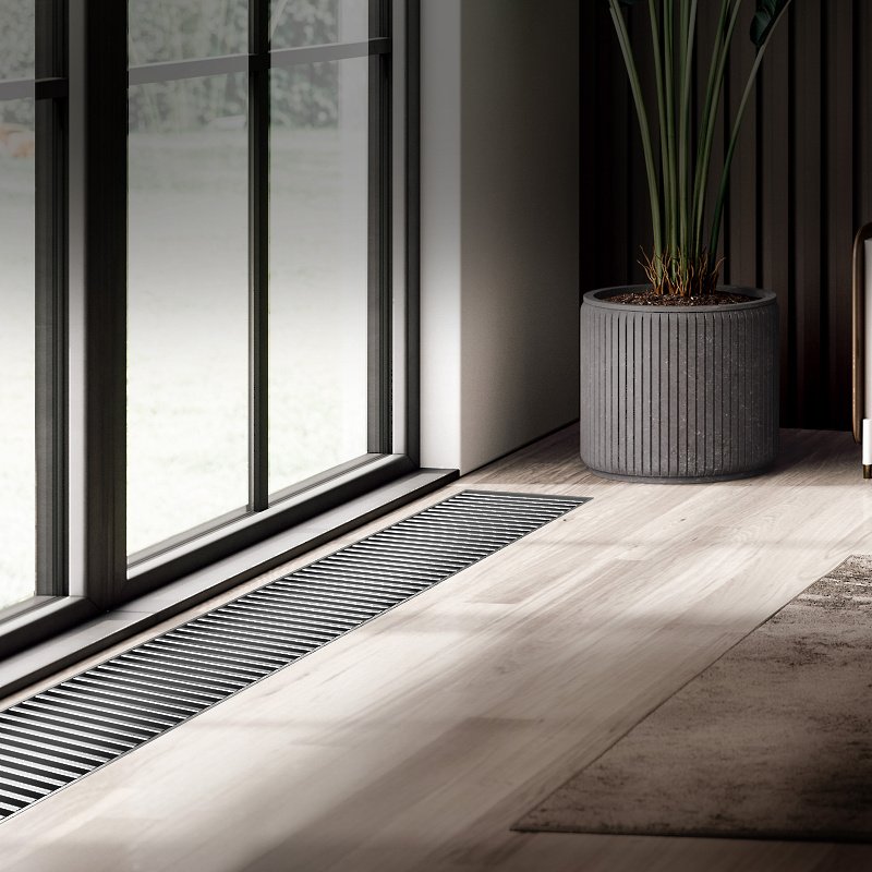 Внутрипольный конвектор Royal Thermo Atrium 75/300/1100-DG-U-NA
