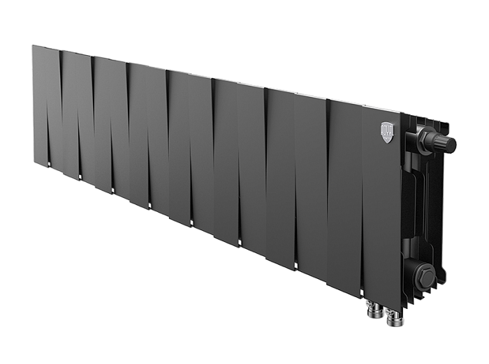 Биметаллический радиатор отопления Royal Thermo PianoForte 200 16 секций Noir Sable VDR