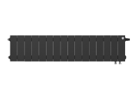 Биметаллический радиатор отопления Royal Thermo PianoForte 200 16 секций Noir Sable VDR