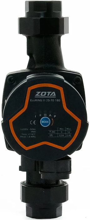 Циркуляционный насос Zota EcoRING III 25/70 180 с гайками