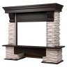 Портал Firelight Pietra Nuovo 25 сланец белый/шпон темный дуб