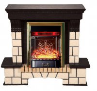 Каминокомплект Interflame Экстер венге с очагом Majestic FX M Brass