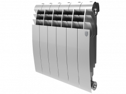 Биметаллический радиатор отопления Royal Thermo BiLiner 350 6 секций Silver Satin