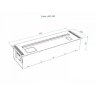 Автоматический биокамин Lux Fire Smart Flame 900 RC Inox