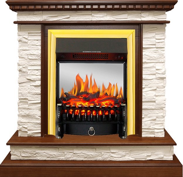 Каминокомплект Royal Flame Calgary с очагом Fobos FX M Brass