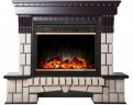 Каминокомплект Interflame Экстер темный дуб с очагом Jupiter GLS LED Brass