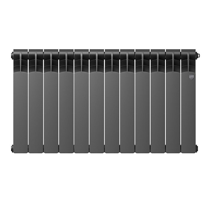 Биметаллический радиатор отопления Royal Thermo Revolution Bimetall 500 2.0 12 секций Noir Sable