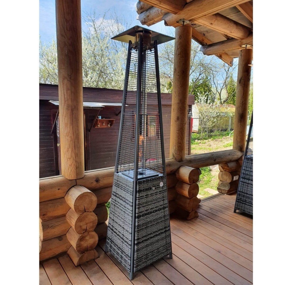Уличный газовый обогреватель WWT 13I Rotang Grey Mini 1.8m