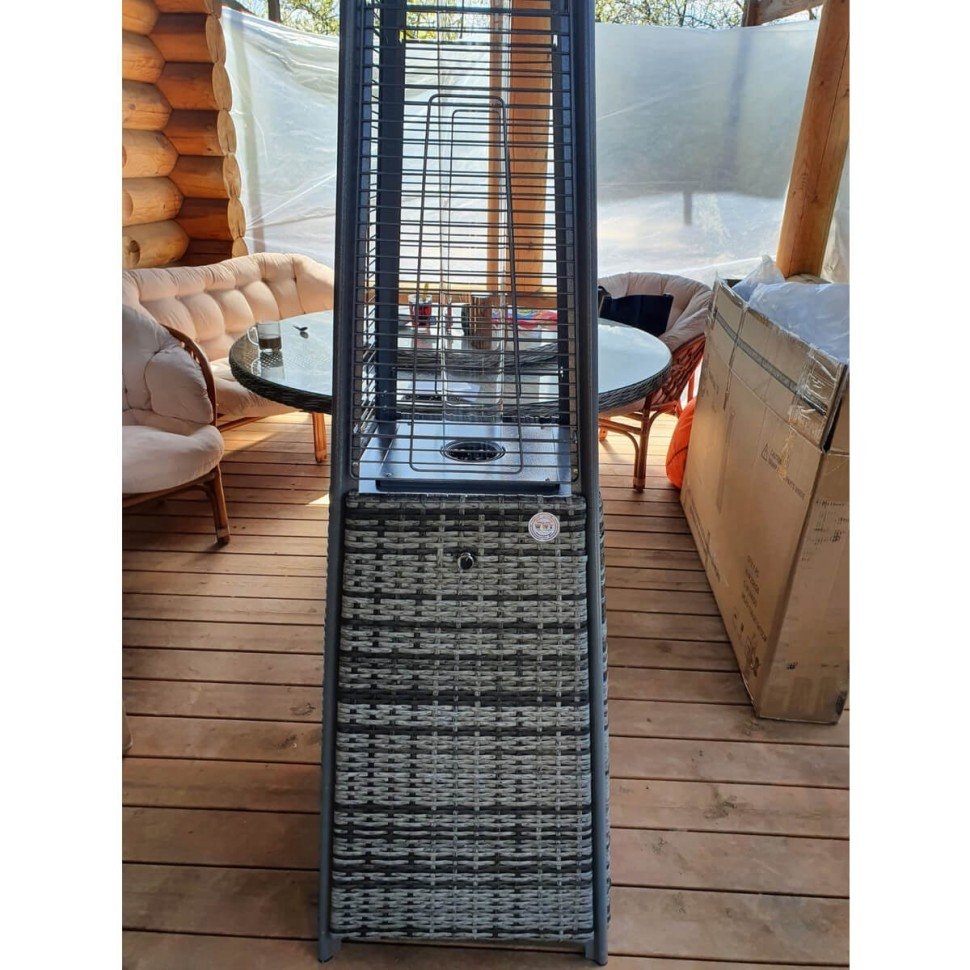 Уличный газовый обогреватель WWT 13I Rotang Grey Mini 1.8m