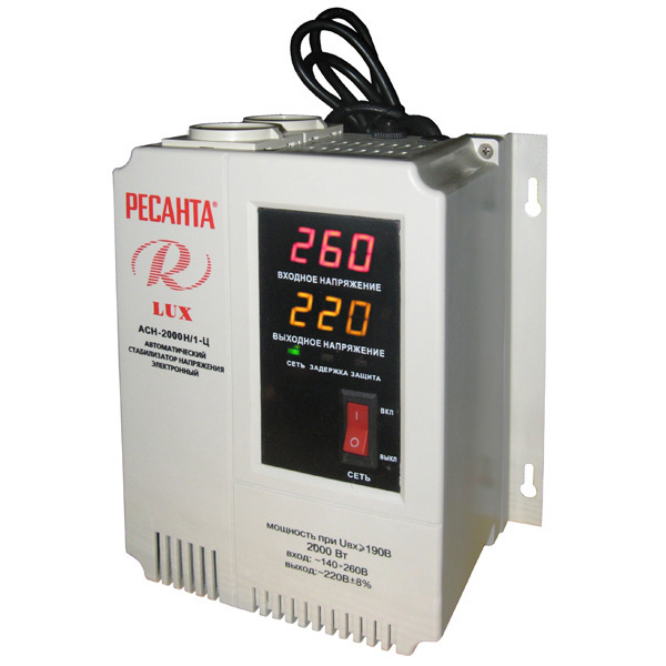 Стабилизатор напряжения Ресанта LUX АСН-2000 Н/1-Ц