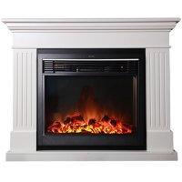 Каминокомплект Interflame Римини белый с очагом Jupiter FX M Black