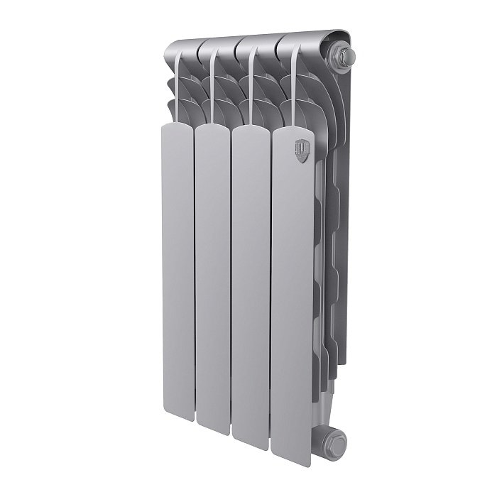 Биметаллический радиатор отопления Royal Thermo Revolution Bimetall 500 2.0 4 секции Silver Satin