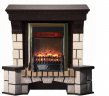 Каминокомплект Interflame Экстер венге угловой с очагом Fobos FX M Brass