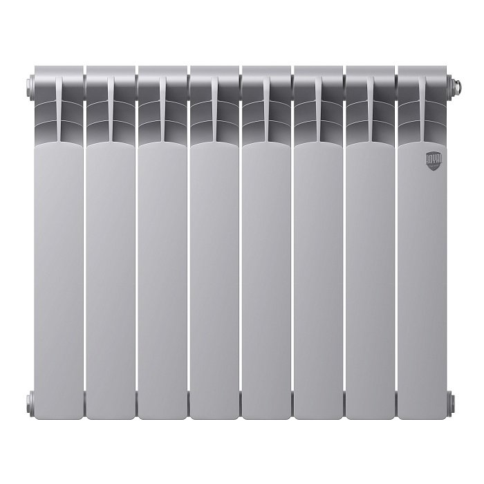Биметаллический радиатор отопления Royal Thermo Revolution Bimetall 500 2.0 8 секций Silver Satin