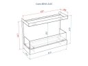 Встроенный биокамин Lux Fire Фронтальный 640 S ВБКФ-640S