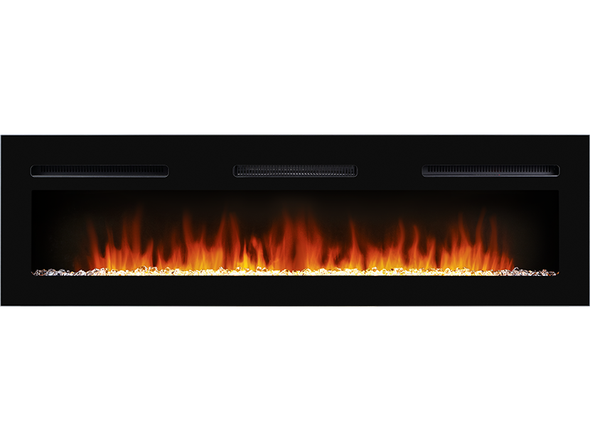 Каминокомплект Firelight Porto Long с очагом Electrolux Infinity EFP/P-1600ULS камень черный/шпон венге