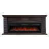 Каминокомплект Firelight Porto Long с очагом Electrolux Infinity EFP/P-1600ULS камень черный/шпон венге
