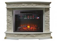 Каминокомплект Interflame Памир сланец бежевый с очагом Sirius 30 LED FX Black