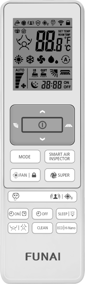Сплит-система Funai RAC-I-EU35HP.D01/S/RAC-I-EU35HP.D01/U Emperor Up Smart Eye Inverter