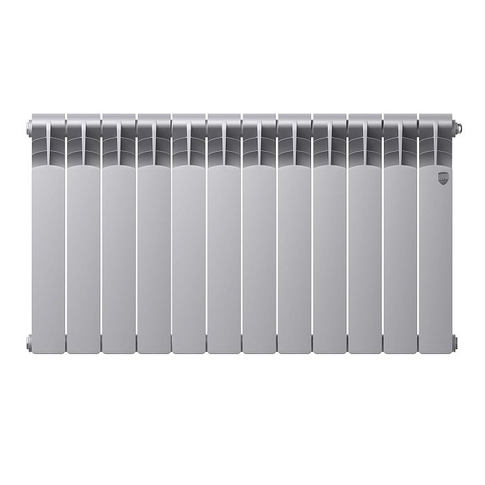 Биметаллический радиатор отопления Royal Thermo Revolution Bimetall 500 2.0 12 секций Silver Satin