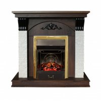 Каминокомплект RealFlame Corfino NT с очагом Majestic Lux Brass S