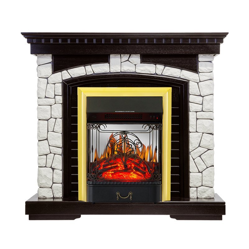 Каминокомплект Royal Flame Glasgow с очагом Majestic FX M Brass