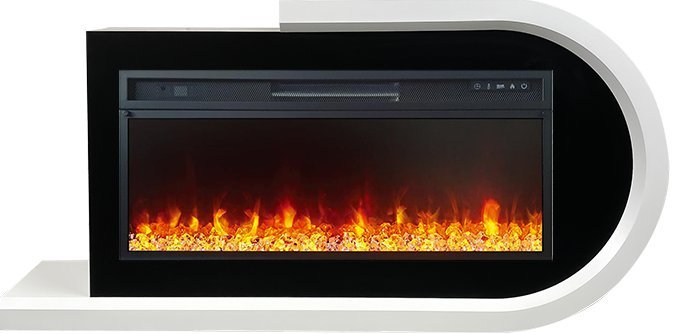 Каминокомплект Royal Flame Basel R с очагом Vision 42 LED белый с черным
