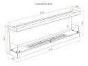 Встроенный биокамин Lux Fire Фронтальный 1450 S