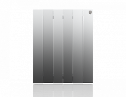 Биметаллический радиатор отопления Royal Thermo PianoForte 500 VD 6 секций Silver Satin