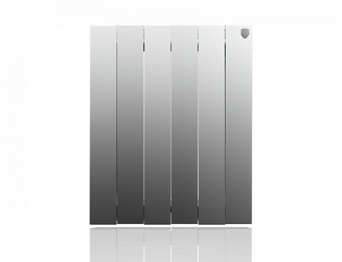 Биметаллический радиатор отопления Royal Thermo PianoForte 500 VD 6 секций Silver Satin