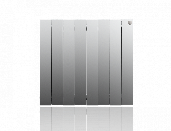 Биметаллический радиатор отопления Royal Thermo PianoForte 500 VD 8 секций Silver Satin