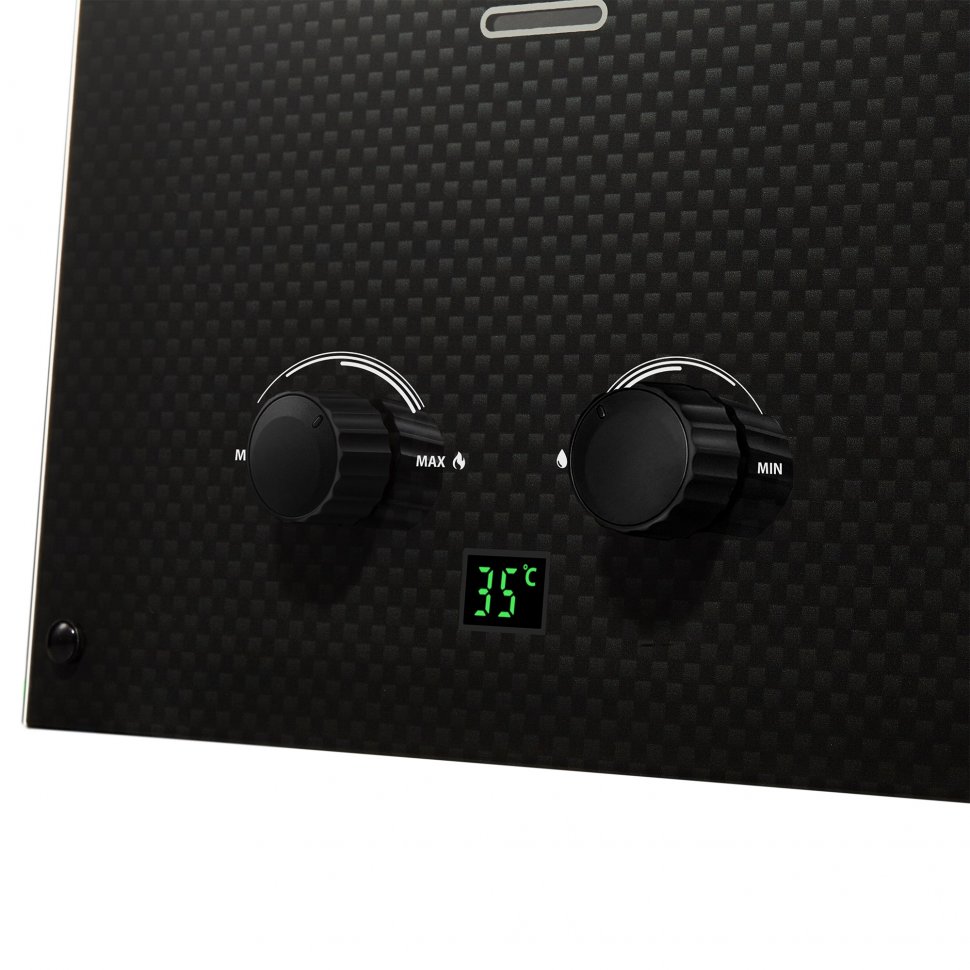 Водонагреватель проточный газовый Ballu GWH 10 Fiery Glass Carbon