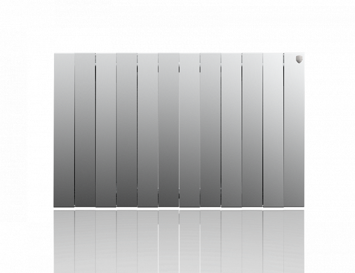 Биметаллический радиатор отопления Royal Thermo PianoForte 500 VD 12 секций Silver Satin