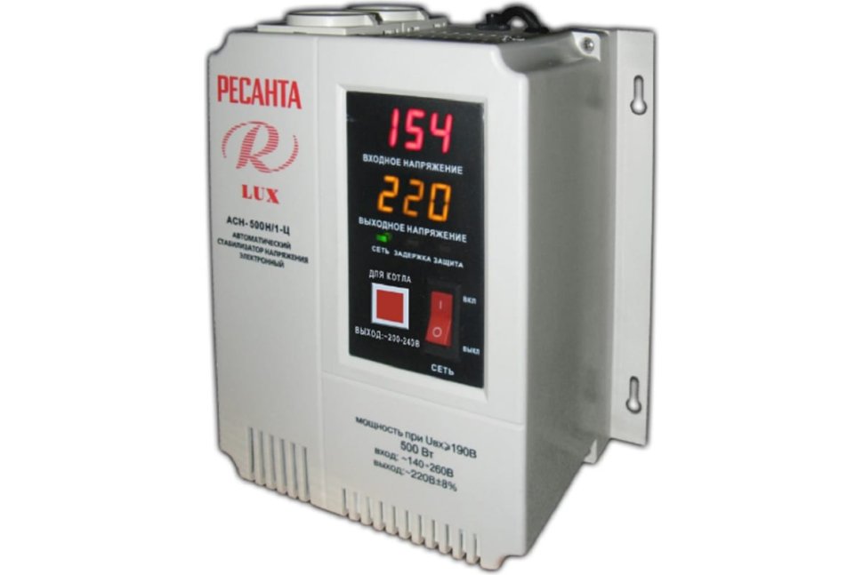 Стабилизатор напряжения Ресанта АСН-500Н/1-Ц Lux