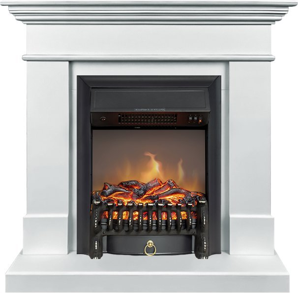 Каминокомплект Royal Flame California STD SFT с очагом Fobos FX M Black белый (разборный)