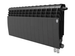 Биметаллический радиатор отопления Royal Thermo BiLiner 350 VDR 14 секций Noir Sable