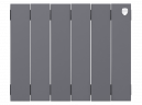 Биметаллический радиатор отопления Royal Thermo PianoForte 200 6 секций Silver Satin
