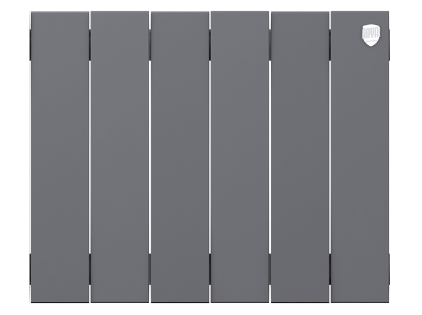 Биметаллический радиатор отопления Royal Thermo PianoForte 200 6 секций Silver Satin