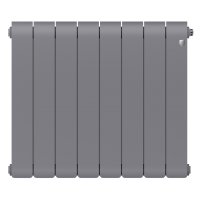 Биметаллический радиатор отопления Royal Thermo Infinity 500 8 секций Silver Satin