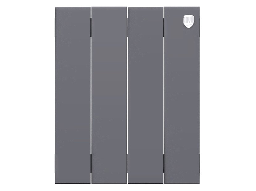 Биметаллический радиатор отопления Royal Thermo PianoForte 300 4 секции Silver Satin