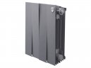 Биметаллический радиатор отопления Royal Thermo PianoForte 300 4 секции Silver Satin