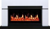 Каминокомплект Royal Flame Lindos с очагом 5D V-ART 40 белый с черным