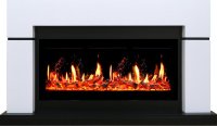 Каминокомплект Royal Flame Lindos с очагом 5D V-ART 40 белый с черным