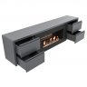 Тумба с биокамином Firelight BFP/P-1700 lux графит