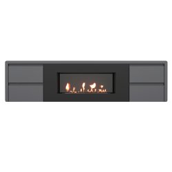 Тумба с биокамином Firelight BFP/P-1700 lux графит