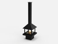Островной биокамин Good Fire Куб 850